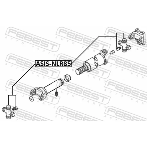 Kĺb pozdĺžneho hriadeľa FEBEST ASIS-NLR85 - obr. 1