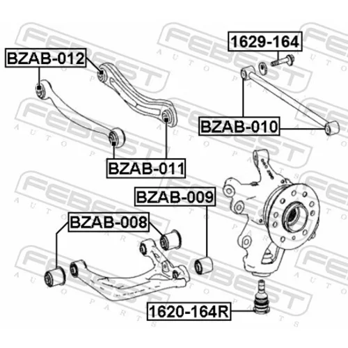 Uloženie riadenia FEBEST BZAB-009 - obr. 1