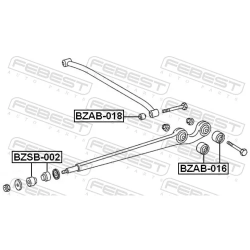 Uloženie riadenia FEBEST BZAB-016 - obr. 1