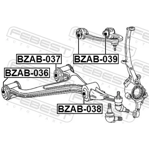 Uloženie riadenia FEBEST BZAB-038 - obr. 1