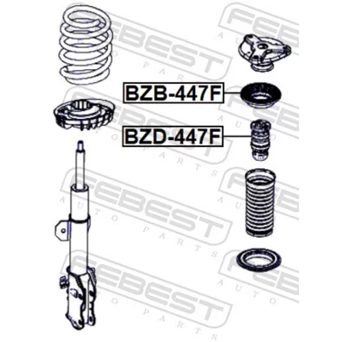 Doraz odpruženia BZD-447F /FEBEST/ - obr. 1