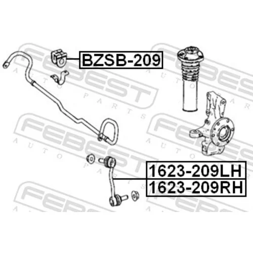 Uloženie priečneho stabilizátora FEBEST BZSB-209 - obr. 1