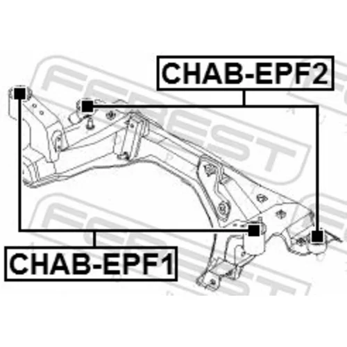 Opravná sada tela nápravy FEBEST CHAB-EPF1 - obr. 1