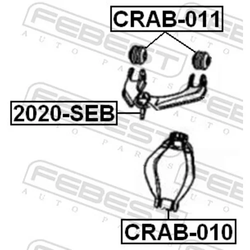 Uloženie riadenia FEBEST CRAB-011 - obr. 1