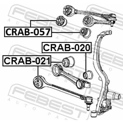 Uloženie riadenia FEBEST CRAB-020 - obr. 1