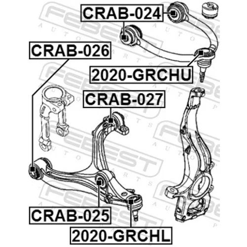 Uloženie riadenia FEBEST CRAB-027 - obr. 1