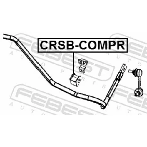 Uloženie priečneho stabilizátora FEBEST CRSB-COMPR - obr. 1