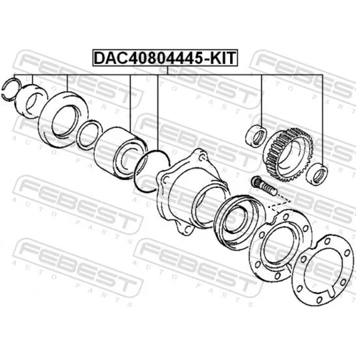 Ložisko kolesa - opravná sada FEBEST DAC40804445-KIT - obr. 1