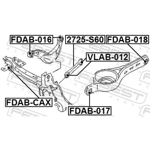 Uloženie riadenia FEBEST FDAB-016 - obr. 1