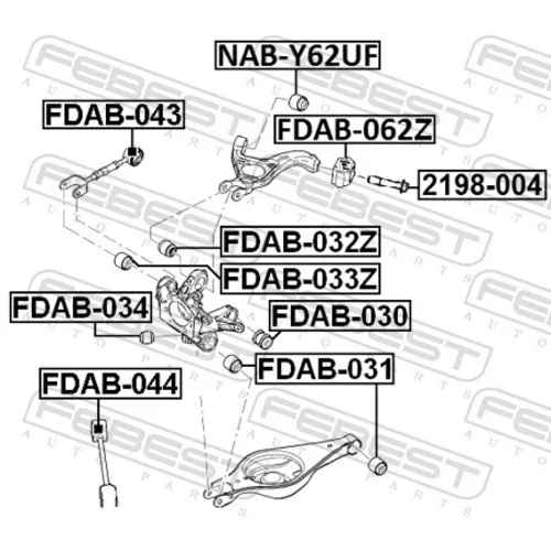 Uloženie riadenia FEBEST FDAB-031 - obr. 1