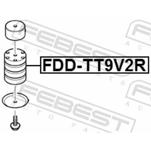 Zavesenie prídavnej list. pružiny FEBEST FDD-TT9V2R - obr. 1