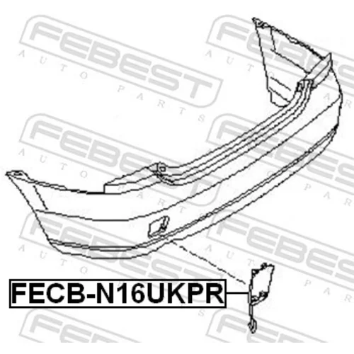 Krytka ťažného háku FECB-N16UKPR /FEBEST/ - obr. 1