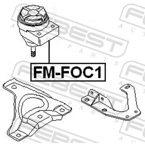 Uloženie motora FEBEST FM-FOC1 - obr. 1