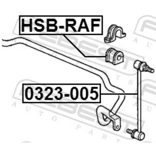 Uloženie priečneho stabilizátora FEBEST HSB-RAF - obr. 1