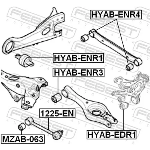 Uloženie riadenia FEBEST HYAB-ENR4 - obr. 1