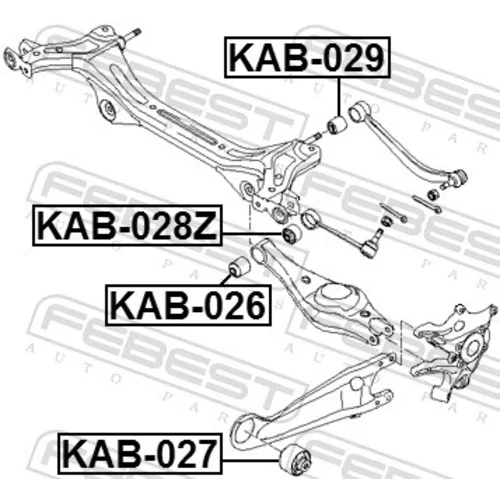 Uloženie riadenia FEBEST KAB-027 - obr. 1