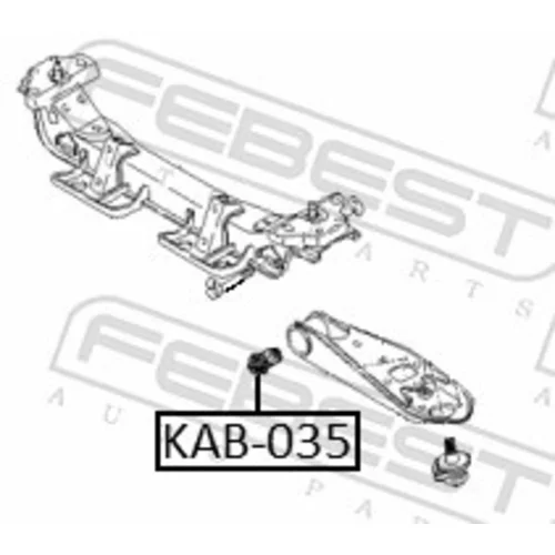 Uloženie riadenia KAB-035 /FEBEST/ - obr. 1