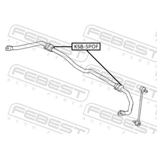 Uloženie priečneho stabilizátora FEBEST KSB-SPOF - obr. 1