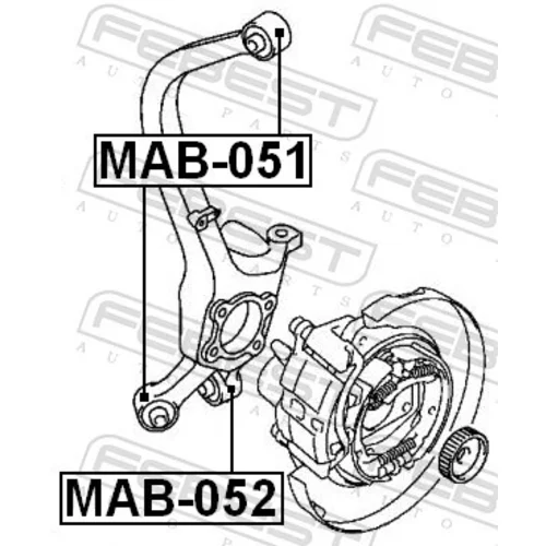 Uloženie riadenia FEBEST MAB-052 - obr. 1