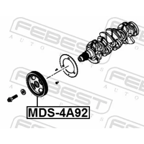 Remenica kľukového hriadeľa MDS-4A92 /FEBEST/ - obr. 1