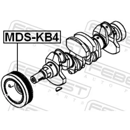 Remenica kľukového hriadeľa FEBEST MDS-KB4 - obr. 1