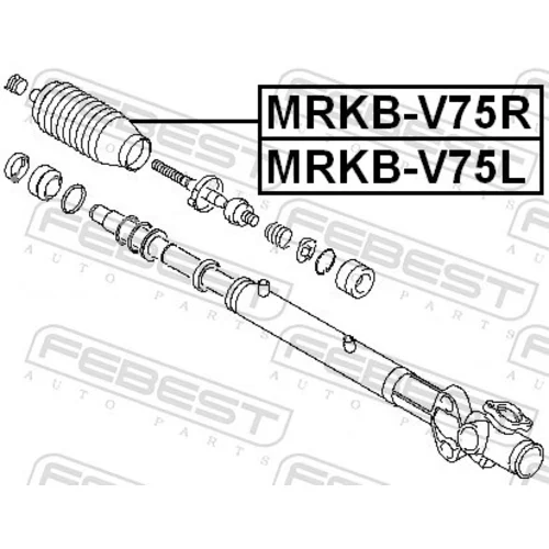 Manžeta riadenia FEBEST MRKB-V75L - obr. 1