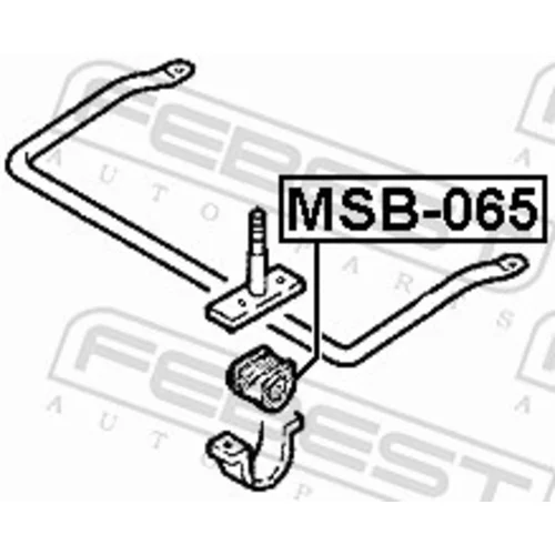 Uloženie priečneho stabilizátora MSB-065 /FEBEST/ - obr. 1