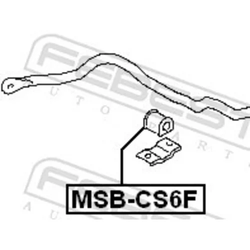 Uloženie priečneho stabilizátora FEBEST MSB-CS6F - obr. 1