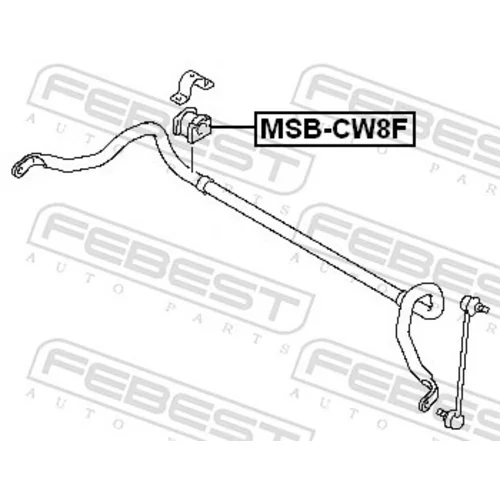 Uloženie priečneho stabilizátora FEBEST MSB-CW8F - obr. 1