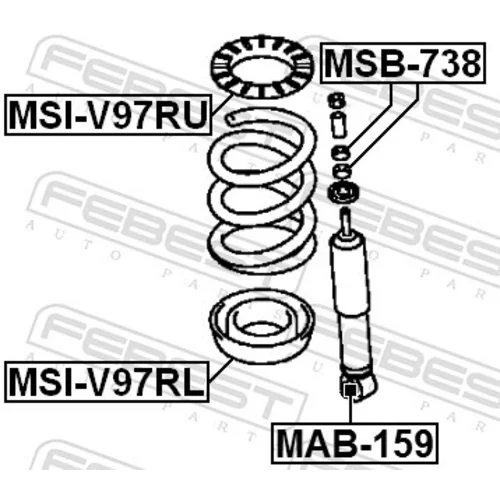 Tanier pružiny FEBEST MSI-V97RU - obr. 1