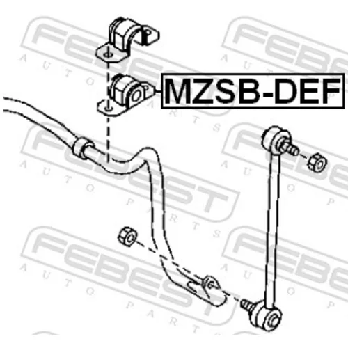 Uloženie priečneho stabilizátora FEBEST MZSB-DEF - obr. 1