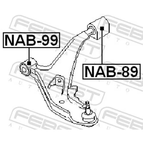 Uloženie riadenia FEBEST NAB-89 - obr. 1