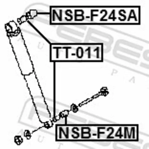 Vymedzovacia trubka pre tlmič pérovania FEBEST NSB-F24M - obr. 1