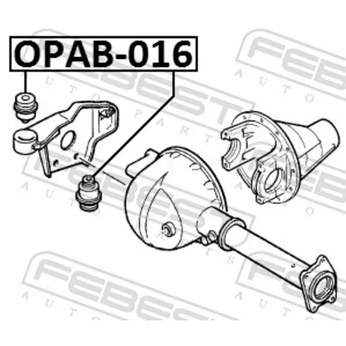 Uloženie, diferenciál FEBEST OPAB-016 - obr. 1