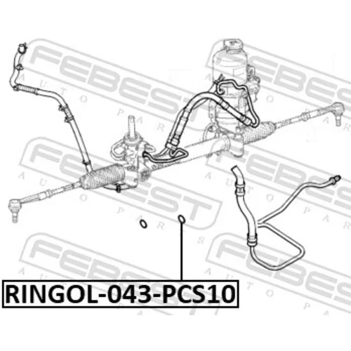 Tesniaci krúžok servočerpadla FEBEST RINGOL-043-PCS10 - obr. 1