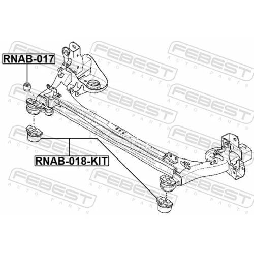 Opravná sada tela nápravy FEBEST RNAB-018-KIT - obr. 1