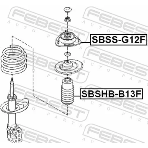 Ložisko pružnej vzpery FEBEST SBSS-G12F - obr. 1