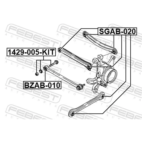 Uloženie riadenia FEBEST SGAB-020 - obr. 1