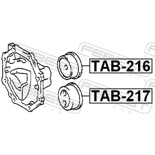 Uloženie, diferenciál FEBEST TAB-217 - obr. 1