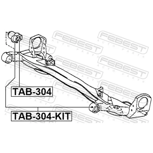 Opravná sada tela nápravy FEBEST TAB-304-KIT - obr. 1