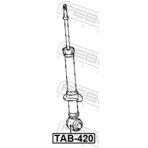 Puzdro, tlmič FEBEST TAB-420 - obr. 1