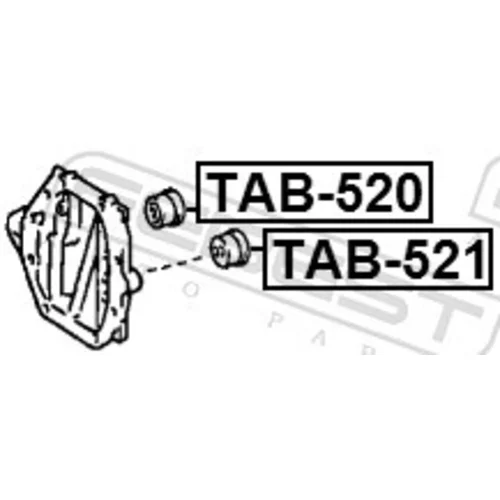 Uloženie, diferenciál FEBEST TAB-520 - obr. 1