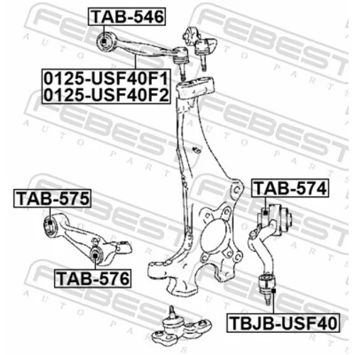 Uloženie riadenia FEBEST TAB-576 - obr. 1