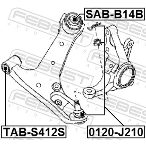 Uloženie riadenia FEBEST TAB-S412S - obr. 1