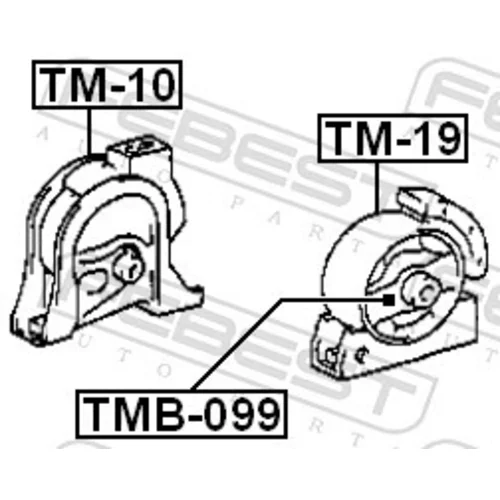 Uloženie motora FEBEST TMB-099 - obr. 1