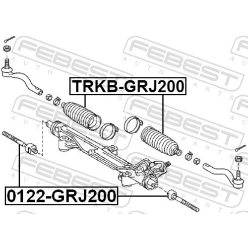 Axiálny čap tiahla riadenia FEBEST 0122-GRJ200 - obr. 1