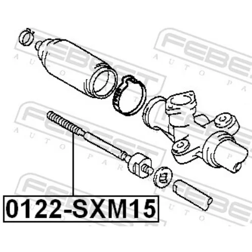 Axiálny čap tiahla riadenia FEBEST 0122-SXM15 - obr. 1