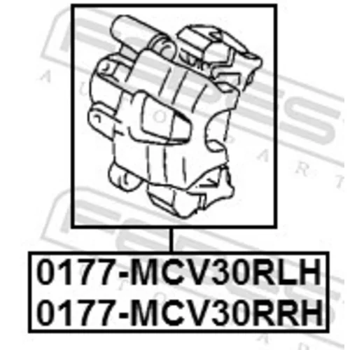 Brzdový strmeň FEBEST 0177-MCV30RLH - obr. 1