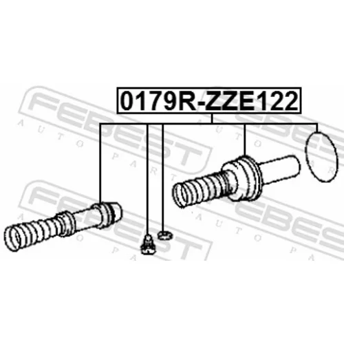 Sada na opravu hlavného brzdového valca FEBEST 0179R-ZZE122 - obr. 1