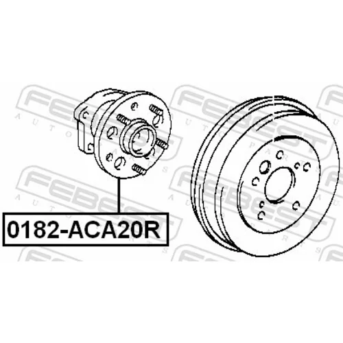 Náboj kolesa 0182-ACA20R /FEBEST/ - obr. 1